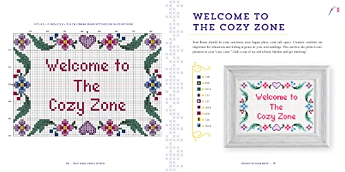 Self-Care Cross-Stitch: 40 Uplifting & Irreverent Patterns WoodArtSupply
