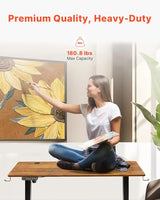 VEVOR Height Adjustable Desk, 47.2 x 23.6 in, Support 180 lbs, Electric Standing Desk with 3 Memory Presets, Sturdy Dual Metal Frame, Versatile Computer Sit Stand up Desks, Suitable for Home Office VEVOR