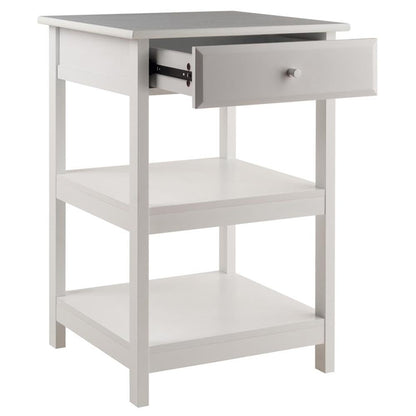 Winsome Delta Printer Stand White Home Office 20.87x20.24x30.71 - WoodArtSupply