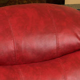 Christopher Knight Home Hawthorne Glider Recliner, Leather, Oxblood Red GDFStudio