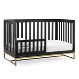 Delta Children Jade 4-in-1 Convertible Crib - Greenguard Gold Certified, Ebony/Bronze Delta Children