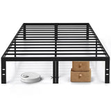 Queen Size Bed Frame, 14 Inch Metal Platform Bed Frames with Heavy Duty Steel Slat Support, No Box Spring Needed, Easy Assembly, Under Bed Storage SageNest