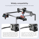 Longer Laser Rotary Roller for Cylindrical Engraving, 360° Y-Axis Auto-Rotation, Adjustable 6-200mm Diameter, Wine, Glass, Tumbler, Ring Engraver, Compatible with Most Laser Engraving Machines Longer