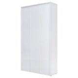 STARY 5 Shelf White Bookcase 60 inch Tall Wood Bookshelf for Bedroom STARY