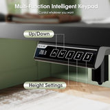 Monomi Electric Standing Desk, 63 x 28 inches Height Adjustable Ergonomic Home Office Sit Stand Up Desk with Memory Preset Controller (Black Top/Black Frame) Monomi