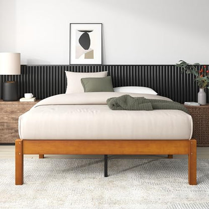 Zinus Ellie 14 Inch Sustainable Bamboo Platform Bed Frame - King Size, No Box Spring Needed - WoodArtSupply