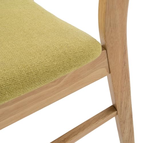 Christopher Knight Home Lucious Curved Leg Rectangular Dining Set, 5-Pcs Set, Natural Oak / Green Tea Christopher Knight Home