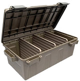 MTM ACDC30, Divided Ammo Crate Utility Box, Water- Resistant, Stackable, Snap Latch, USA Made, Dark Earth MTM