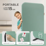 DECOLAB Standing Room Divider, Space Privacy Partition, Portable Wall Panel for Studio Apartment, Office, Home, Classroom, Scratch Resistance, 29"x65", Aqua DECOLAB