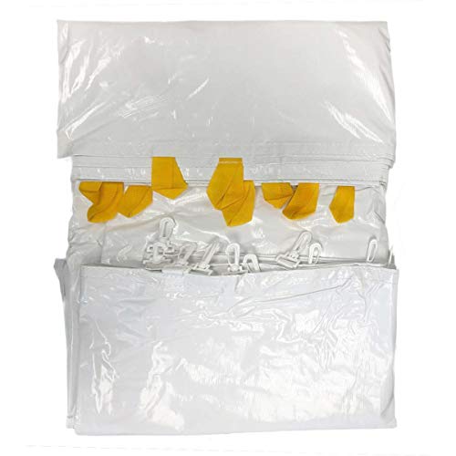 TentandTable Standard Cathedral Tent Sidewall, 7-Foot by 15-Foot, Waterproof Sidewalls for Commercial Party & Canopy Tents, UV Resistant & Removable, 14oz Translucent Vinyl, Tent Not Included TentandTable