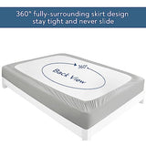 Magik & Kover Twin Mattress Protector Waterproof Cover 2 Pack, Waterproof Bed Twin Fitted Sheet Only, Machine Washable Deep Pocket Single Size Mattress Cover for Kids with Elastic Rubber Band, Grey Magik & Kover