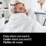 Miracle Made All-Season Cotton Duvet Cover – Water-Resistant, Lightweight, Breathable Bedding – Compatible with 3-Temperature Zone Comforter – Full/Queen, White Miracle Made