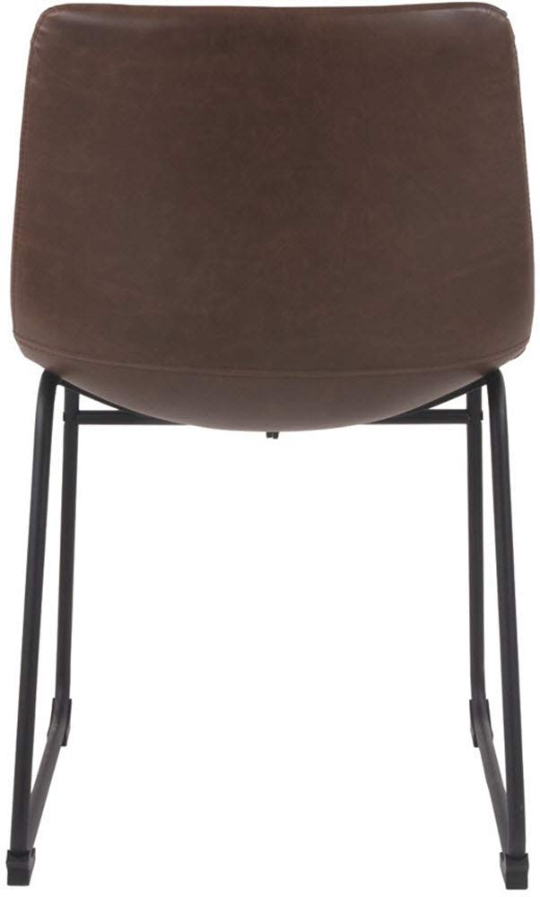 Signature Design by Ashley Mid Century Centiar 18.75" Dining Bucket Chair, 2 Count, Black and Brown Signature Design by Ashley