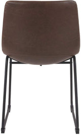 Signature Design by Ashley Mid Century Centiar 18.75" Dining Bucket Chair, 2 Count, Black and Brown Signature Design by Ashley