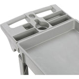 Ironton 500-Lb. Capacity 2 Tray Utility Cart, Maintenance-Free Structural Foam Construction Cargo Pushcart, Scratch Resistant, Easy to Clean Service Ironton