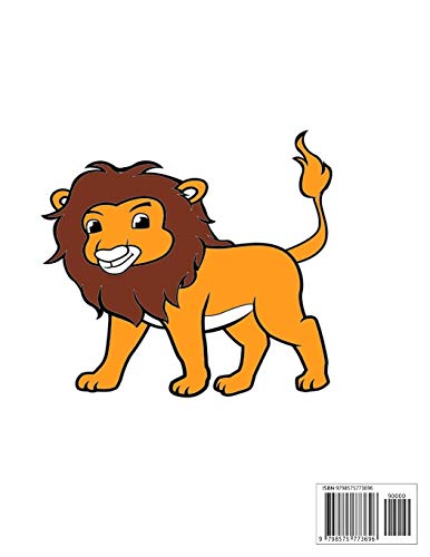 Lion coloring book for kids: Little and Big Kids Lion Coloring Book for 3-5-6-7-8-9-10-11-12 Years Old Kids Majosta