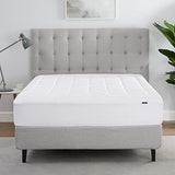 Serta ComfortSure Twin Mattress Cover, Fitted Pillow Top Mattress Pad, Super Soft and Breathable Quilted Cotton Protector with 18" Elastic Deep Pockets for Secure Fit, White Serta