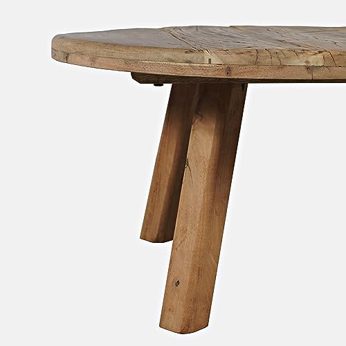 Jofran Reclamation 36" Round Rustic Reclaimed Solid Wood Coffee Table Jofran Inc.