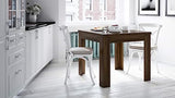 Mobili Fiver, Square extendable Dining Table, Eldorado, Rustic Wood, Made in Italy Mobili Fiver