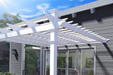 New England Arbors Freemont 12' x 12' Attached Vinyl Pergola Vita