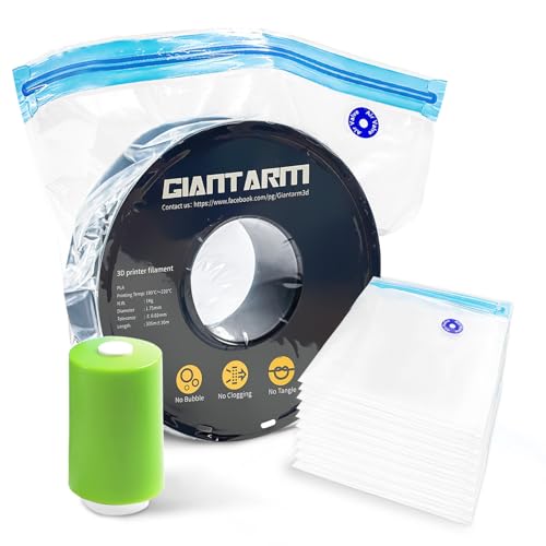 GIANTARM Filament Storage Bags Kit, 10pcs 0.26mm Filament Vacuum Bags with Electric Pump, 3D Printer Filament Storage, 39.5x32.5cm (No Battery) GIANTARM