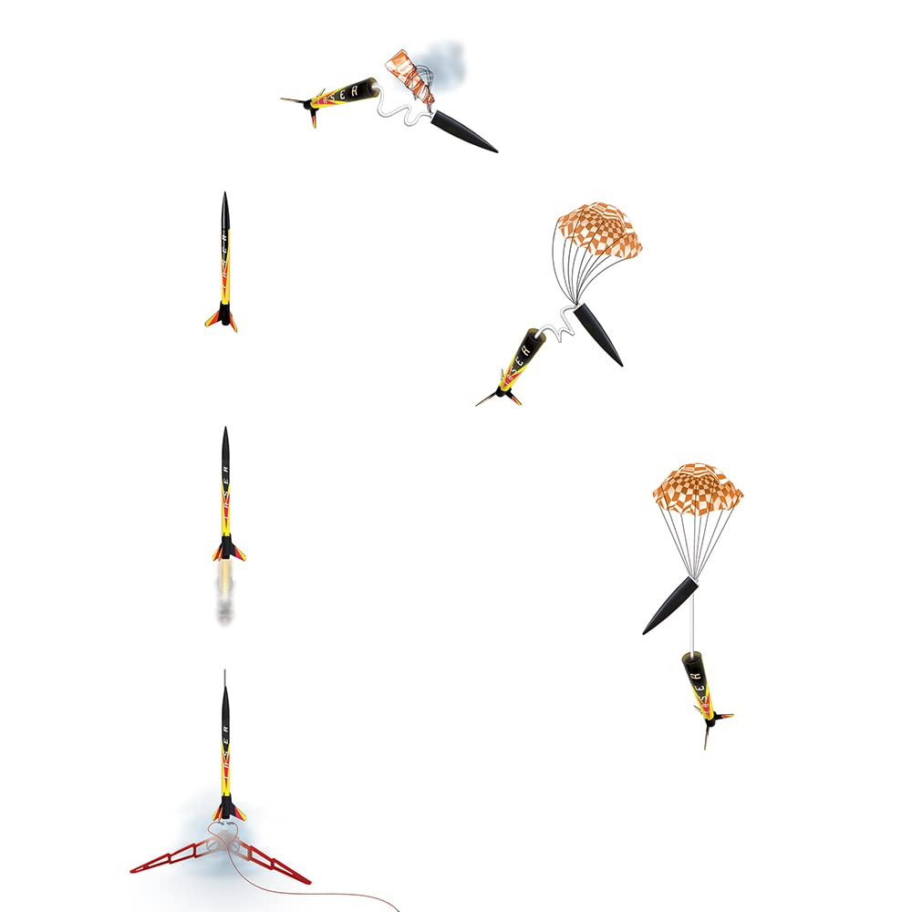 Estes 1491 Taser Rocket Launch Set, Beginner Flying-Rocket-Model Building Kit for Ages 10+, Includes Launch Pad System Estes