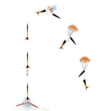 Estes 1491 Taser Rocket Launch Set, Beginner Flying-Rocket-Model Building Kit for Ages 10+, Includes Launch Pad System Estes