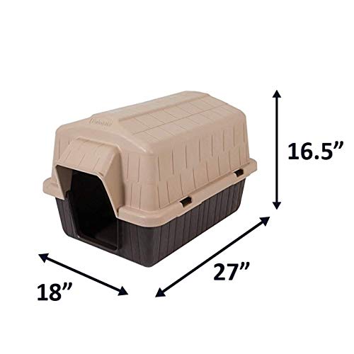 Petmate Aspen Pet Outdoor Dog House, Extra Small, For Pets Up to 15 Pounds, Made in USA Petmate