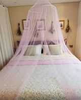 LionLively Pink Bed Canopy for Girls,Kids Princess Round Dome Bed Curtain, Dreamy Mosquito Netting for Girls, Bedroom Accessories, Ceiling Tent