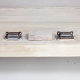 Creative Co-Op Mango Wood and Cane Curio Cabinet with 3 Shelves and 2 Doors, Natural Creative Co-Op