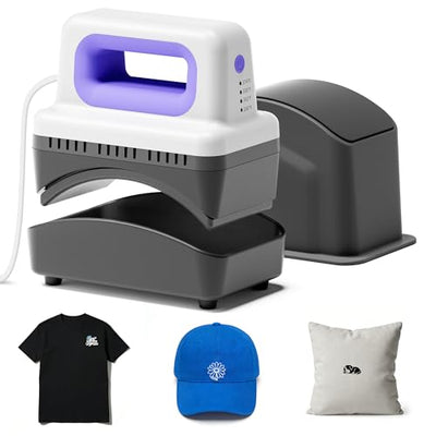 Likcut Hat Press SZ01, Lightweight Hat Press Heat Machine for Caps with 4 Heating Levels, 10min Auto-Off, for Vinyl, Sublimation, Heat Transfer Projects