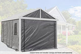 Sojag 12' x 20' Samara Carport Canopy Fabric Wall Enclosure Kit, Grey (135-9165845) Sojag