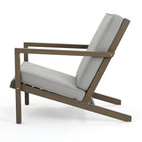 Christopher Knight Home Leah Outdoor Acacia Wood Chat Set with Water Resistant Cushions, 3-Pcs Set, Grey Finish / Grey Christopher Knight Home