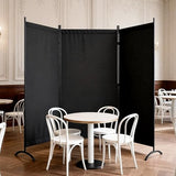 Kecreque Room Divider 3 Panel Room Dividers and Folding Privacy Screens with 4 Curved Metal Feet Partition Wall Divider,Cubicle Wall for Office Partitions,Bedrooms, Dining Rooms, Dorm Rooms Kecreque