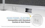 Versare Pre-Configured Hush Panel Electric Cubicle | Workstation Divider Walls | Cubicle Privacy Panels | Office Partition Walls VERSARE