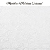 Cozy Line Home Fashions 100% Cotton Victorian Medallion Solid White Matelasse Embossed Bedding Quilt Set, Reversible Lightweight Bedspread, Coverlet for All Season (Blantyre - White, Queen - 3 piece) Cozy Line Home Fashions