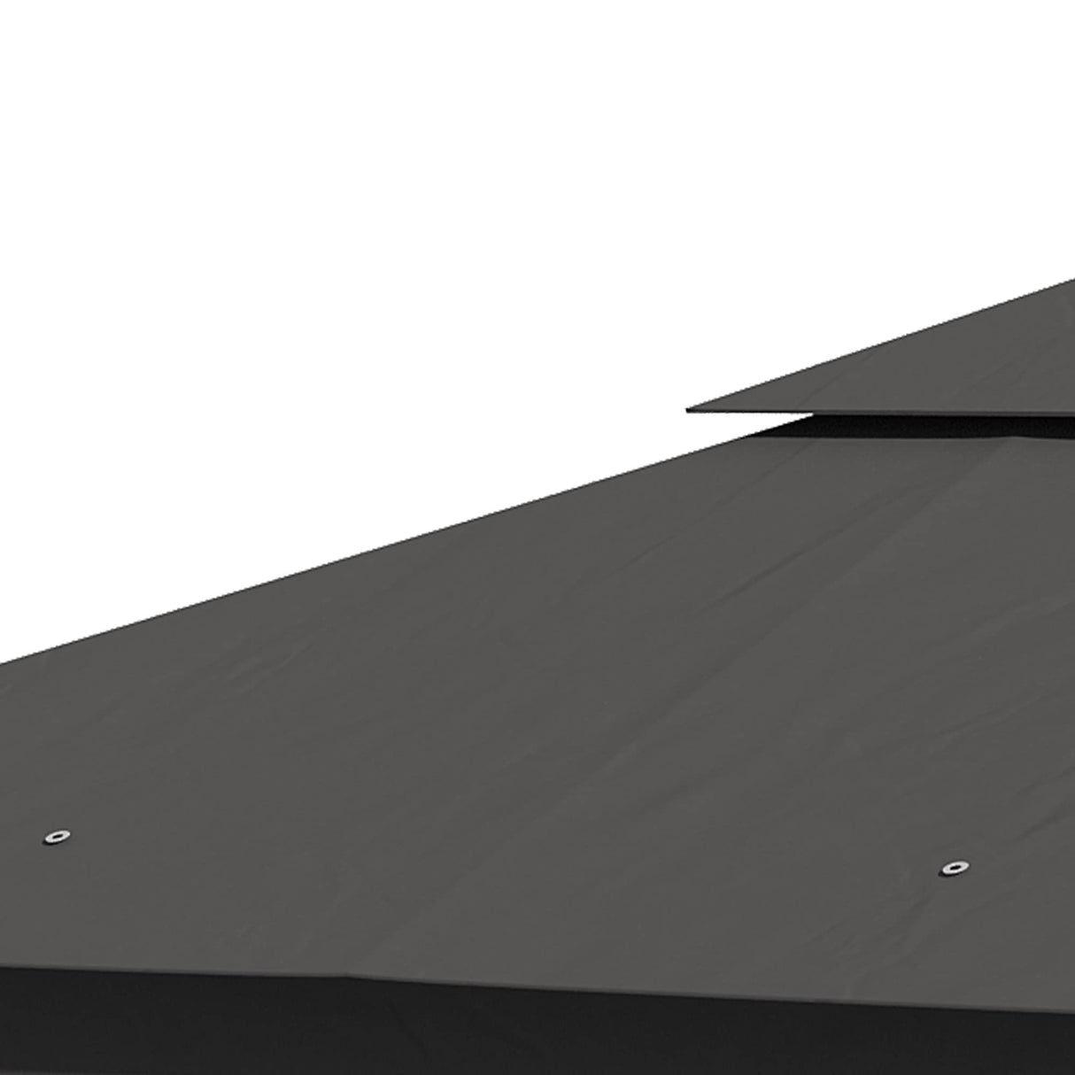 Outsunny 10' x 10' Metal Patio Gazebo, Double Roof Outdoor Gazebo Canopy Shelter with Tree Motifs Corner Frame and Netting, for Garden, Lawn, Backyard, and Deck, Gray Outsunny