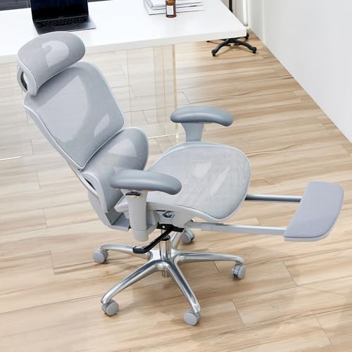 COLAMY AERIX Futuristic Mesh Ergonomic Office Chair, Gray COLAMY