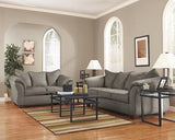 Signature Design by Ashley 1` Darcy Casual Plush Loveseat, Grayish Brown, 39"D x 67"W x 40"H, Gray Signature Design by Ashley
