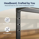 Allewie Full Size Bed Frame, 14 inch Metal Platform Beds with Storage Space, No Box Spring Needed and Easy Assembly, Black Allewie