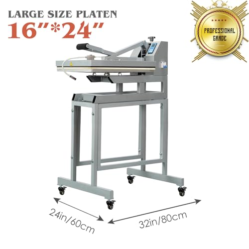 16x24 Inch Heat Press, 110V 2000W High Pressure Clamshell Heat Press Machine for T-Shirt, Professional Digital Control Heat Transfer Machine for Sublimation, Fast Heating and Infrared Positioning Anranni
