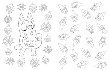 Bluey: Hooray, It's Halloween!: A Coloring Book WoodArtSupply
