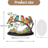 VNRGG Spring Bird on a Branch, Diamond Art Tabletop Kit with Special Shaped Crystals Bird for Study Room Decor, Boxed VNRGG