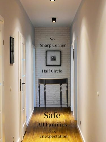 Stelalloy Half Moon Table - Black Console Table for Entryway, Hallway, Living Room - Demilune Table for Front Door - Half Circle Entryway Console Stelalloy