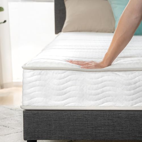 ZINUS 8 Inch Foam and Spring Hybrid Mattress [New Version], King, Fiberglass Free, Medium Firmness, Durable Support, Certified Safe Foams & Fabric, Mattress in A Box Zinus