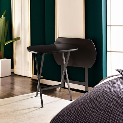 Winsome Cade Oversize Snack Table 2-Piece Set, Coffee Finish, Solid/Composite Wood – 23.62W x 15.75D x 25.43H Winsome