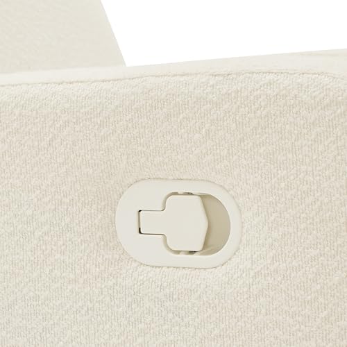 Delta Children Dove Recliner Chair – Manual Recliner with 2 Positions and Glide Motion - Greenguard Gold Certified, Pearl Boucle