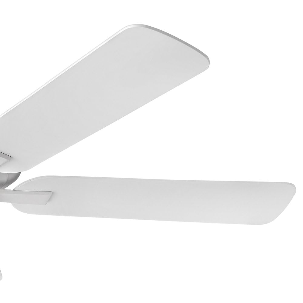 Hinkley Metro 52" Indoor Dual Mount Ceiling Fan - Traditional Style, Reversible Wooden Fan Blades - Chalk White - Remote Sold Separately Hinkley