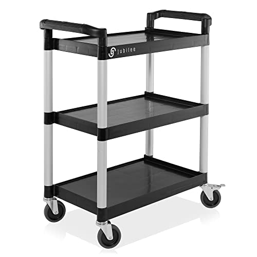 Jubilee 3-Tier Utility Service Cart with Wheels, 31.5" x 37.5"