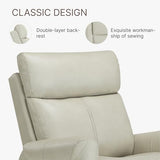KISLOT Leather Recliner Chair for Adults Wall Hugger RV Recliner with USB Charging Ports Electric Power Reclining Sofa for Living Room Home Theater Seating Bedroom